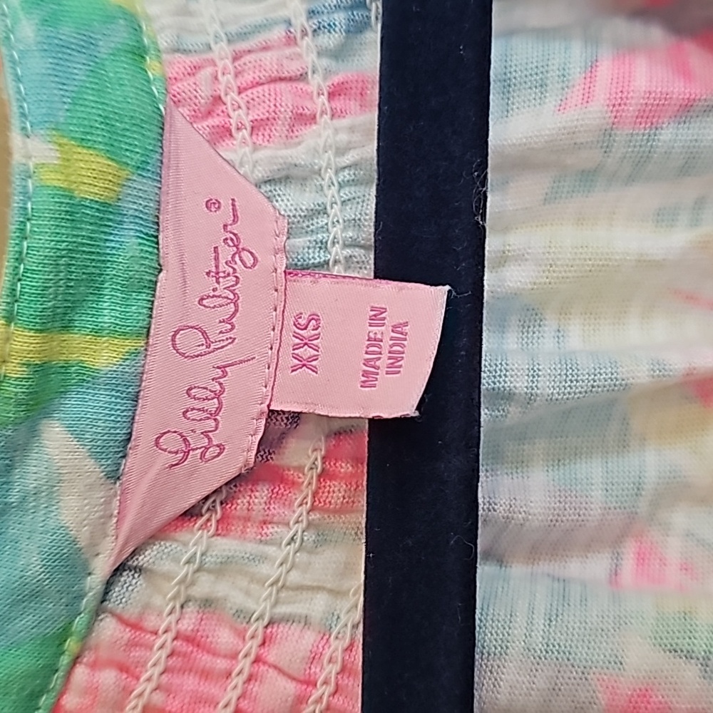 Lilly Pulitzer Colorful Essie Midi Dress Sparkling Sands XXS - Picture 2 of 4